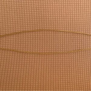 Gold Color Twisted Rope Chain Necklace